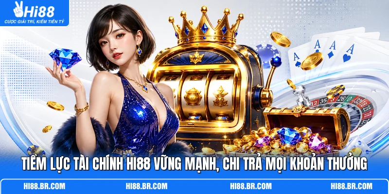Tiềm lực tài chính HI88 vững mạnh, chi trả mọi khoản thưởng